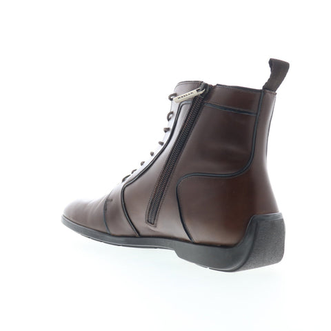 Mezlan Hybrid Hi-Top Lace Boot 20475 Mens Brown Zipper Casual Dress Boots