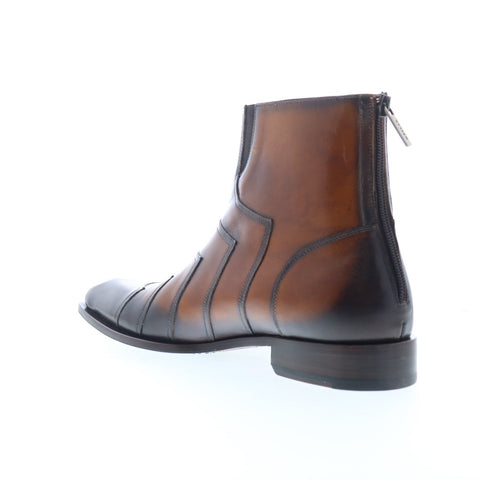 Mezlan 20493 Mens Brown Leather Zipper Casual Dress Boots