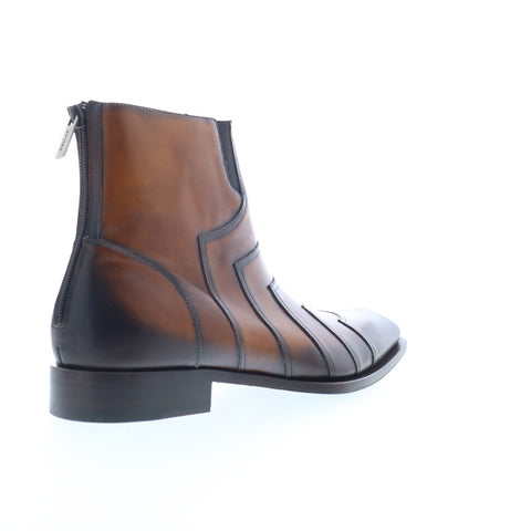 Mezlan 20493 Mens Brown Leather Zipper Casual Dress Boots