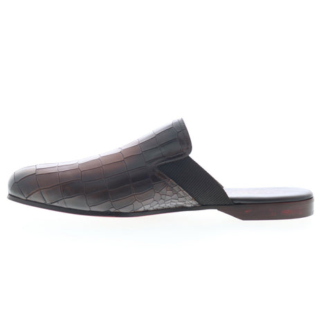Mezlan Elio Mule Slide 20514 Mens Brown Leather Slip On Mules Slippers Shoes