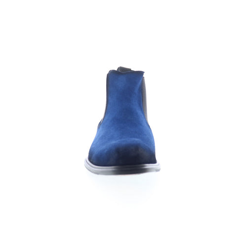 Mezlan Suede Chelsea Boot 20563 Mens Blue Suede Slip On Chelsea Boots