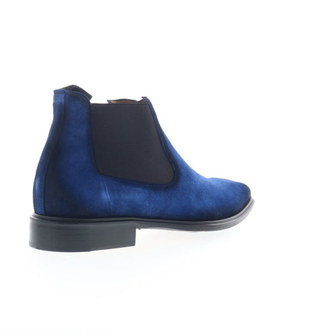 Mezlan Suede Chelsea Boot 20563 Mens Blue Suede Slip On Chelsea Boots