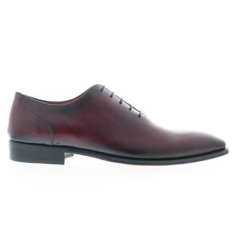 Mezlan Cut Lace Up 20575 Mens Burgundy Oxfords & Lace Ups Plain Toe Shoes