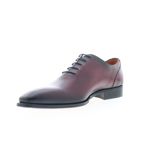 Mezlan Cut Lace Up 20575 Mens Burgundy Oxfords & Lace Ups Plain Toe Shoes