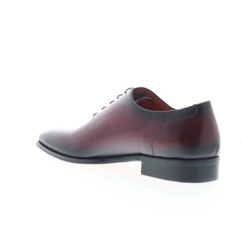 Mezlan Cut Lace Up 20575 Mens Burgundy Oxfords & Lace Ups Plain Toe Shoes