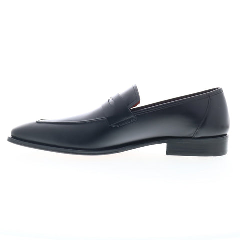 Mezlan Avenue Penny Loafer 20578 Mens Black Loafers & Slip Ons Penny Shoes