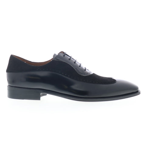 Mezlan Gianni 20601 Mens Black Leather Oxfords & Lace Ups Casual Shoes