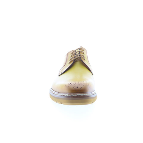 Mezlan Lightweight derby 20615 Mens Yellow Leather Oxfords Plain Toe Shoes