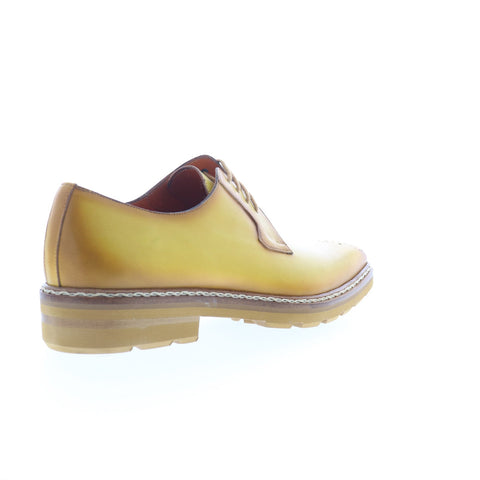 Mezlan Lightweight derby 20615 Mens Yellow Leather Oxfords Plain Toe Shoes