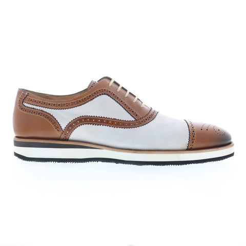 Mezlan Widler 20633 Mens Brown Leather Oxfords & Lace Ups Cap Toe Shoes