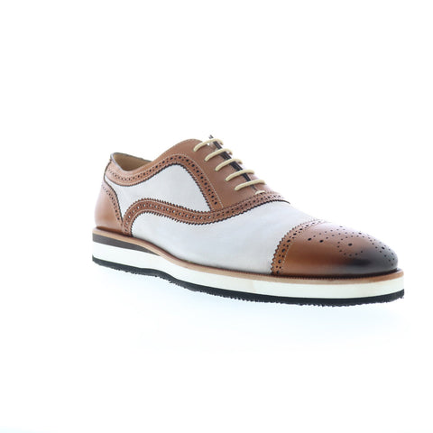 Mezlan Widler 20633 Mens Brown Leather Oxfords & Lace Ups Cap Toe Shoes