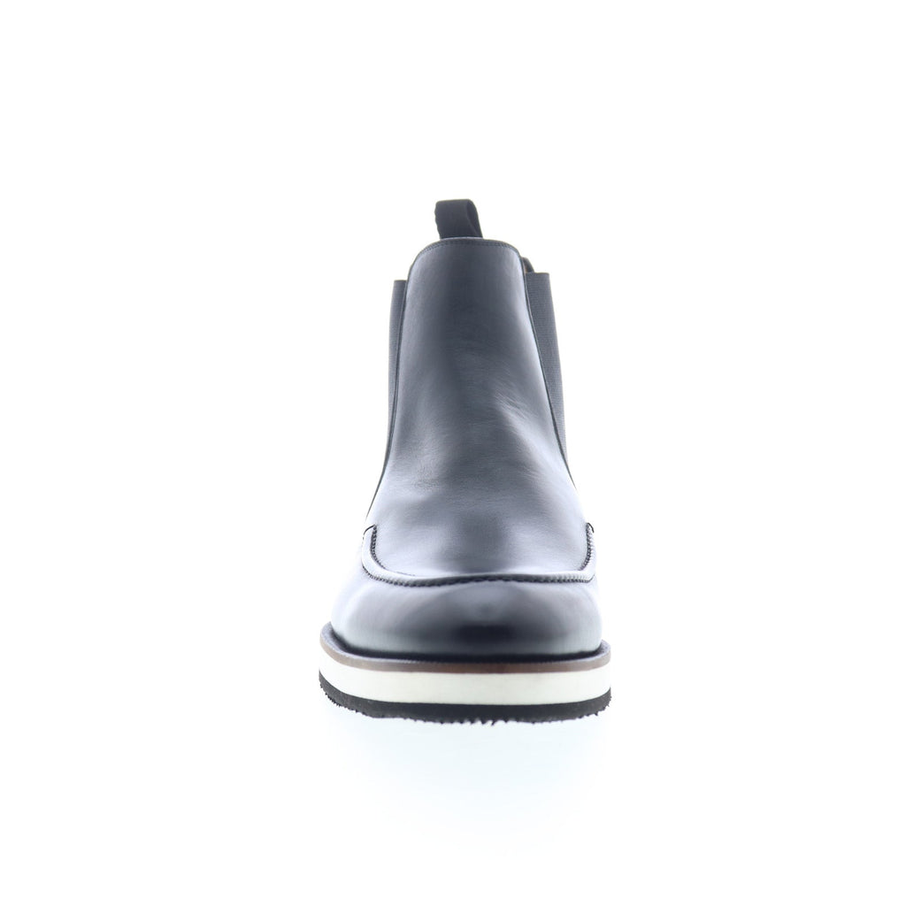Mezlan 20635 Mens Black Leather Slip On Chelsea Boots - Ruze Shoes