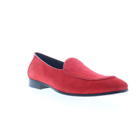 Mezlan Slip On Loafer 20646 Mens Red Suede Loafers & Slip Ons Casual S