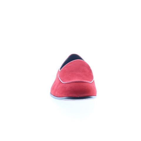 Mezlan Slip On Loafer 20646 Mens Red Suede Loafers & Slip Ons Casual Shoes