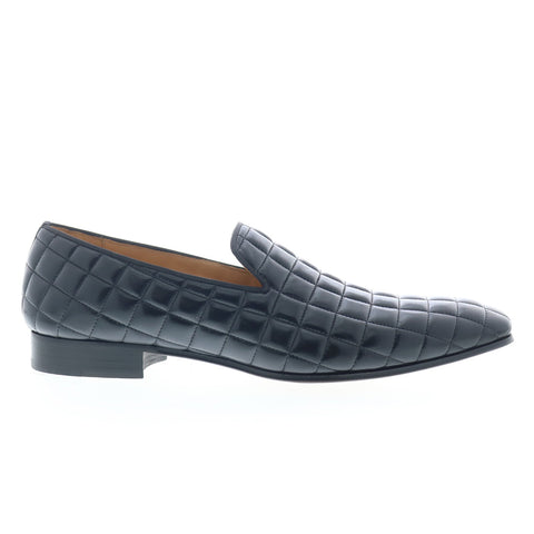 Mezlan Quilted Leather Loafer 20647 Mens Black Loafers & Slip Ons Casual Shoes