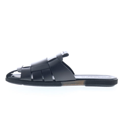 Mezlan Backless Fisherman Sandals 20668 Mens Black Mules Slippers Shoes