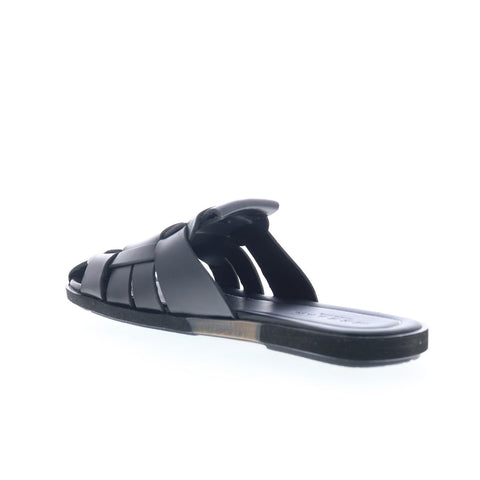 Mezlan Backless Fisherman Sandals 20668 Mens Black Mules Slippers Shoes