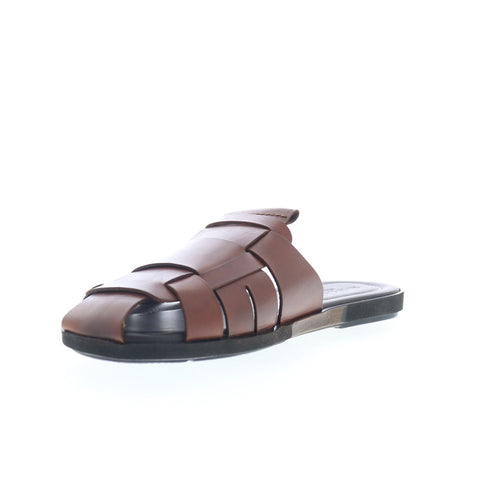 Mezlan Backless Fisherman Sandals 20668 Mens Brown Mules Slippers Shoes