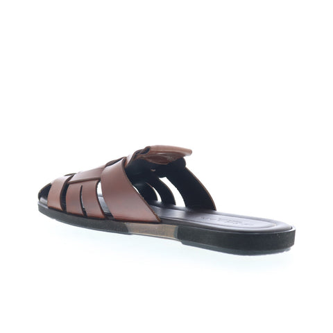 Mezlan Backless Fisherman Sandals 20668 Mens Brown Mules Slippers Shoes