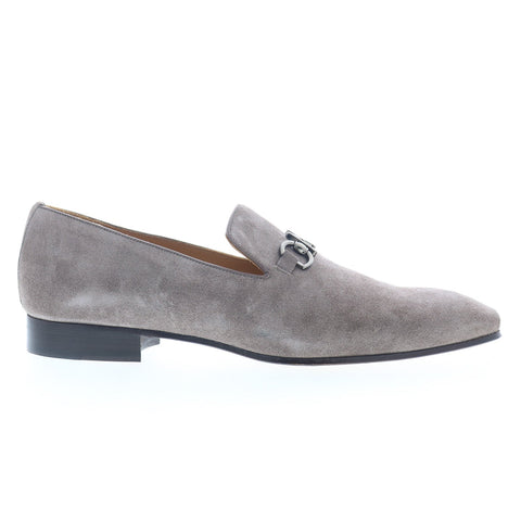 Mezlan 20746 Mens Gray Suede Slip On Loafers & Slip Ons Casual Shoes