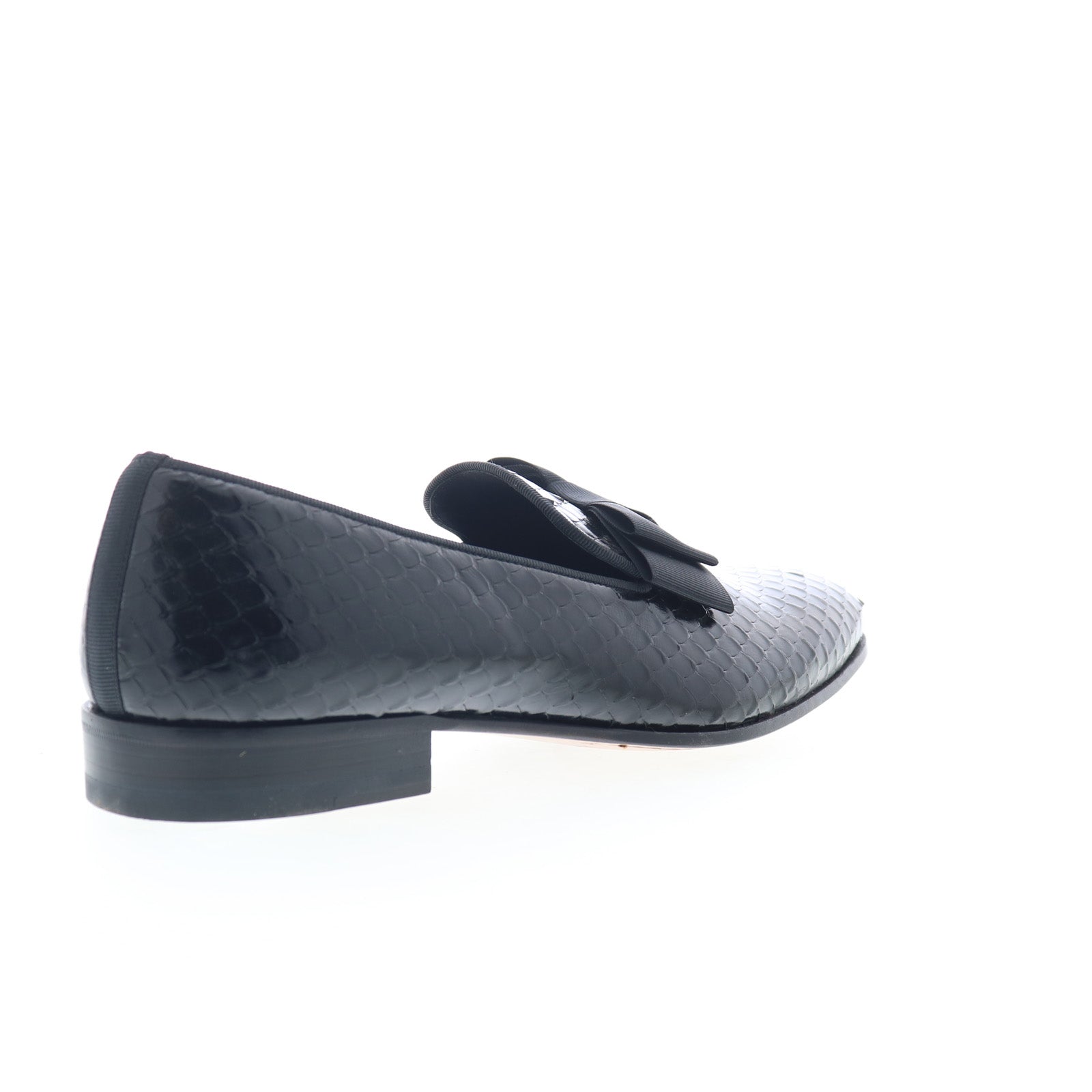 MEZLAN Black Embossed Leather Mens Size 9.5 M Slip-on Loafer Dress Shoes Mezlan Men main image 3