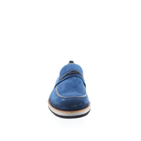 Mezlan Puerto Suede Cobalt Loafer 20837 Mens Blue Suede Loafers Casual Shoes