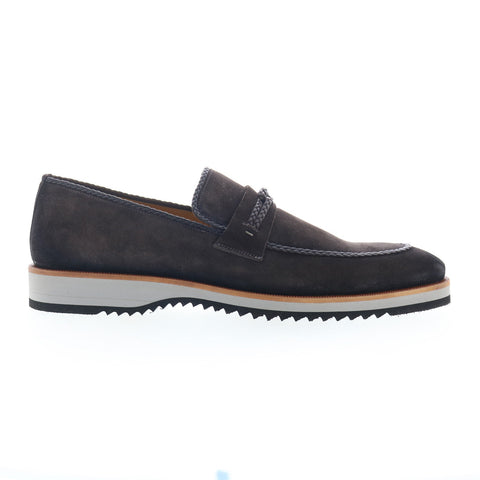 Mezlan Puerto Prego 20837 Mens Brown Suede Loafers & Slip Ons Casual Shoes