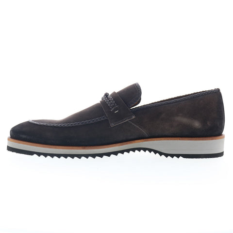 Mezlan Puerto Prego 20837 Mens Brown Suede Loafers & Slip Ons Casual Shoes