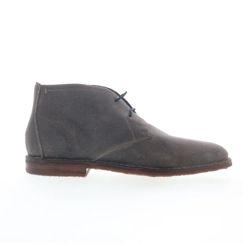 Johnston & Murphy 21-1647 Mens Gray Suede Lace Up Chukkas Boots