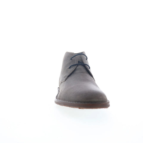 Johnston & Murphy 21-1647 Mens Gray Suede Lace Up Chukkas Boots