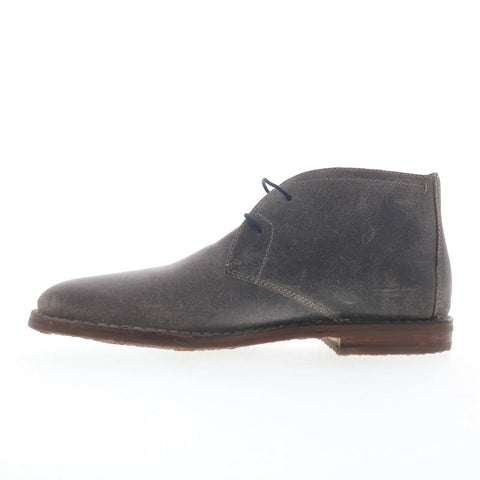 Johnston & Murphy 21-1647 Mens Gray Suede Lace Up Chukkas Boots