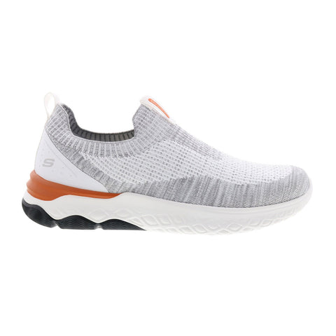 Skechers Bismark Glenver 210567 Mens Gray Canvas Lifestyle Sneakers Shoes