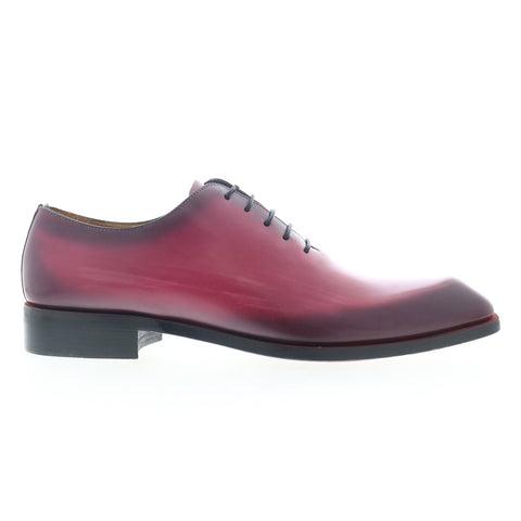 Mezlan Dietro 21068 Mens Burgundy Leather Oxfords & Lace Ups Plain Toe Shoes