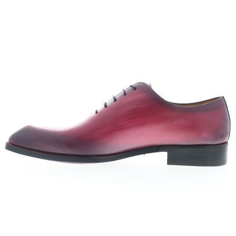 Mezlan Dietro 21068 Mens Burgundy Leather Oxfords & Lace Ups Plain Toe Shoes