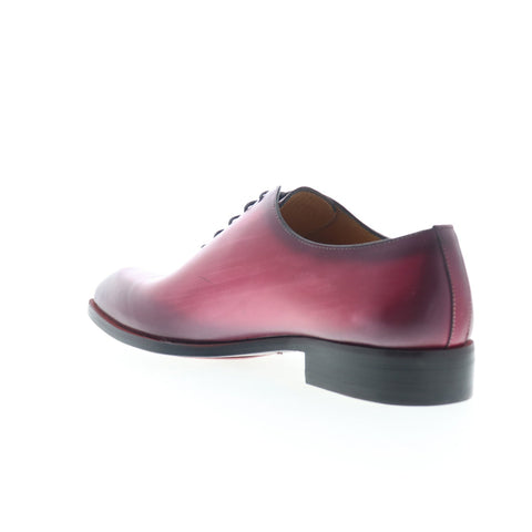 Mezlan Dietro 21068 Mens Burgundy Leather Oxfords & Lace Ups Plain Toe Shoes