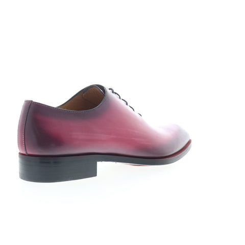 Mezlan Dietro 21068 Mens Burgundy Leather Oxfords & Lace Ups Plain Toe Shoes