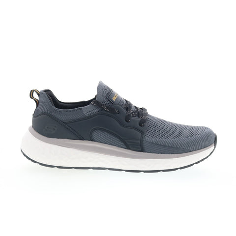 Skechers Lancer - Dalton 210986-BKGY Mens Gray Lifestyle Sneakers Shoes