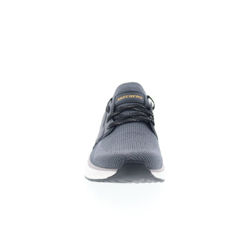 Skechers Lancer - Dalton 210986-BKGY Mens Gray Lifestyle Sneakers Shoes