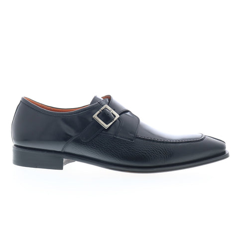 Mezlan Pego Monk Strap 21158 Mens Black Loafers & Slip Ons Casual Shoes