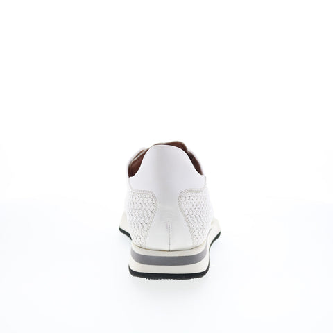 Mezlan Leather Summer Luce Perforated Mens White Lifestyle Sneakers Shoes