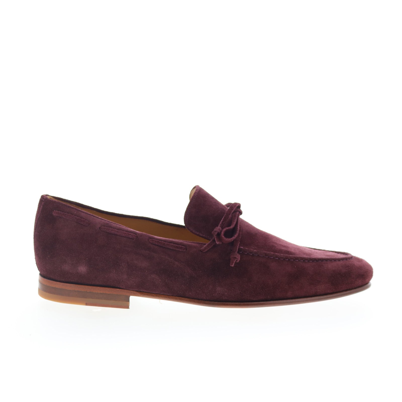 Mezlan Burgundy Tassel Slip-On Loafers Mezlan Suede Tassel Slip On 21231 Mens Burgundy Suede  main image 2