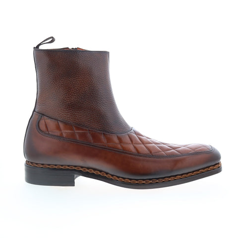 Mezlan Muisco Dress Zip Boot 21239 Mens Brown Leather Casual Dress Boots