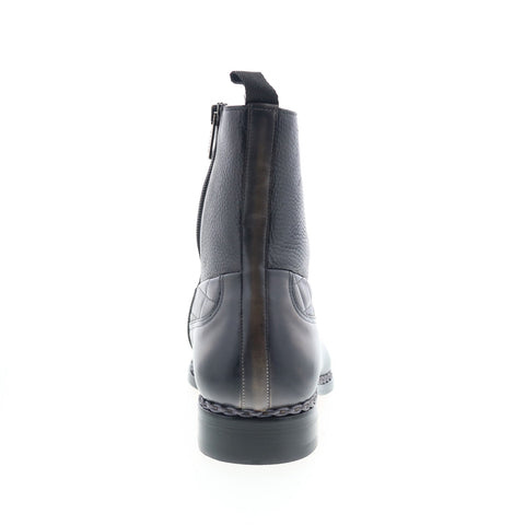 Mezlan Muisco Dress Zip Booot 21239 Mens Gray Leather Casual Dress Boots