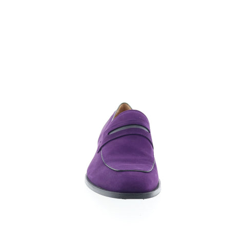 Mezlan Galeno Suede 21247 Mens Purple Suede Loafers & Slip Ons Penny Shoes