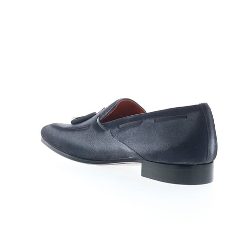 Mezlan Pavese Tassled Slip On Cobalt 21310 Mens Gray Loafers Tasseled Shoes