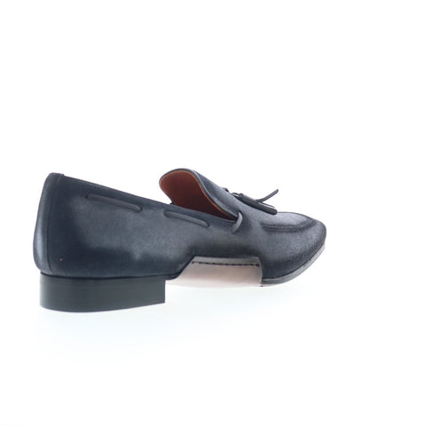 Mezlan Pavese Tassled Slip On Cobalt 21310 Mens Gray Loafers Tasseled Shoes