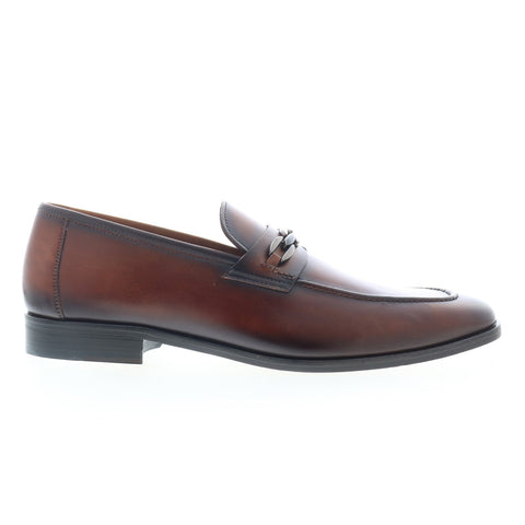 Mezlan Ornamet Calfskin 21313 Mens Brown Loafers & Slip Ons Casual Shoes