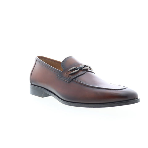 Mezlan Ornamet Calfskin 21313 Mens Brown Loafers & Slip Ons Casual Shoes