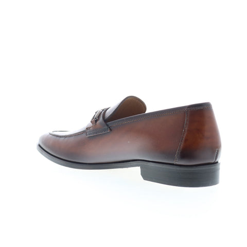 Mezlan Ornamet Calfskin 21313 Mens Brown Loafers & Slip Ons Casual Shoes