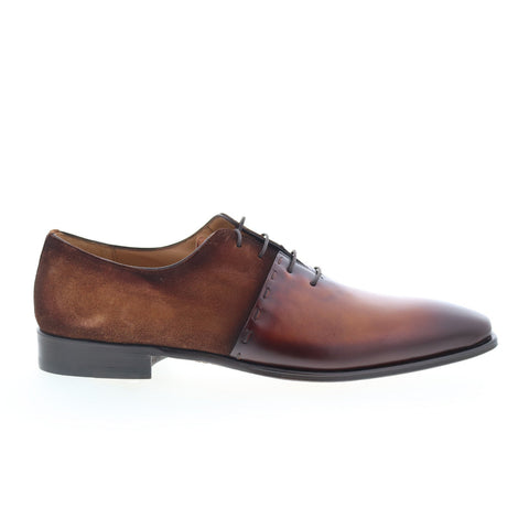 Mezlan Colomer Calf Suede 21342 Mens Brown Leather Oxfords Plain Toe Shoes